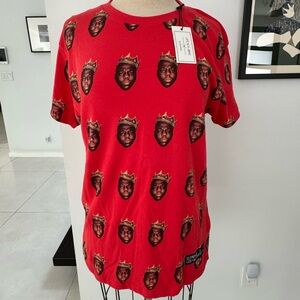 Biggie Tee by Eleven Paris in Red, Sz Small - Notorious B.I.G. NWT
